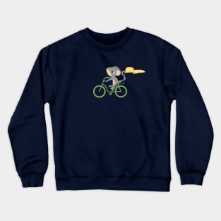 Mouse riding a bike Crewneck Sweatshirt